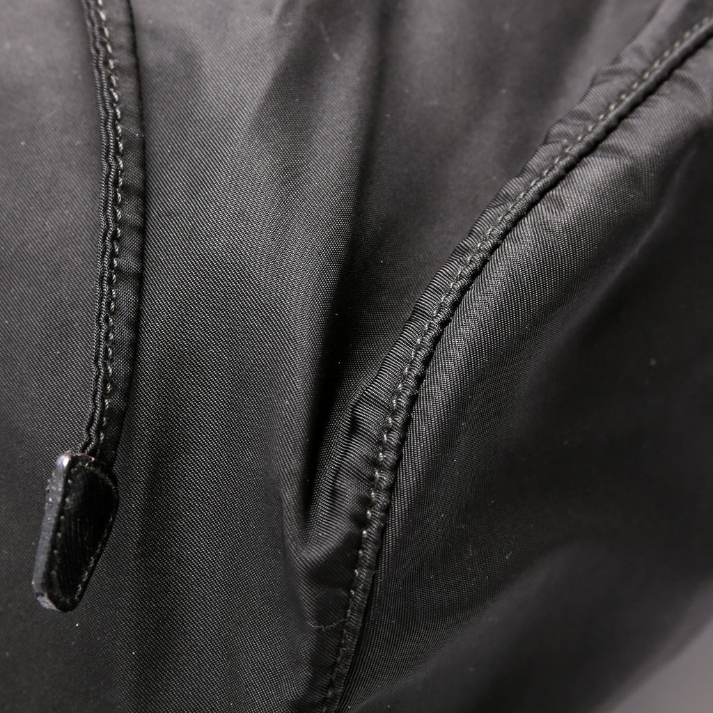 Flap Top Backpack Nylon Vintage Black