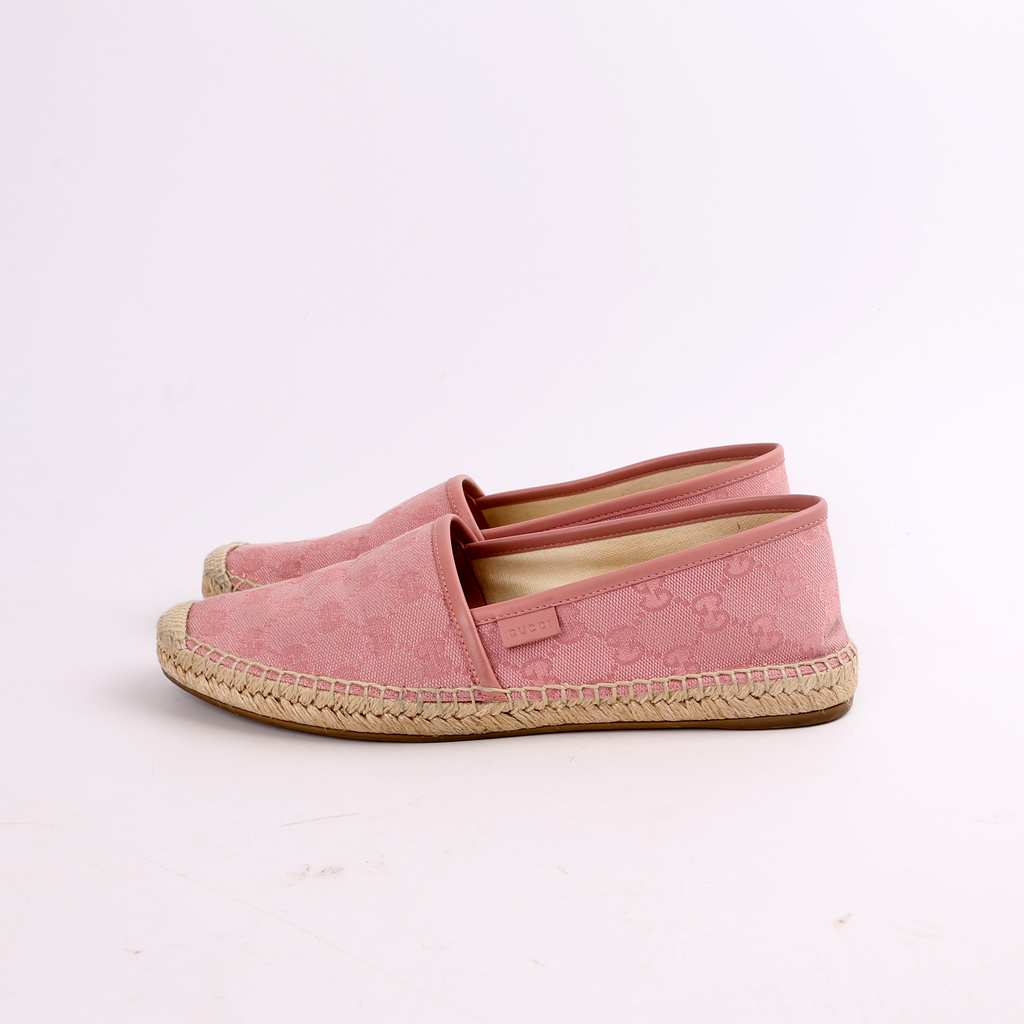 Gucci GG Canvas Espadrilles Size 39.5