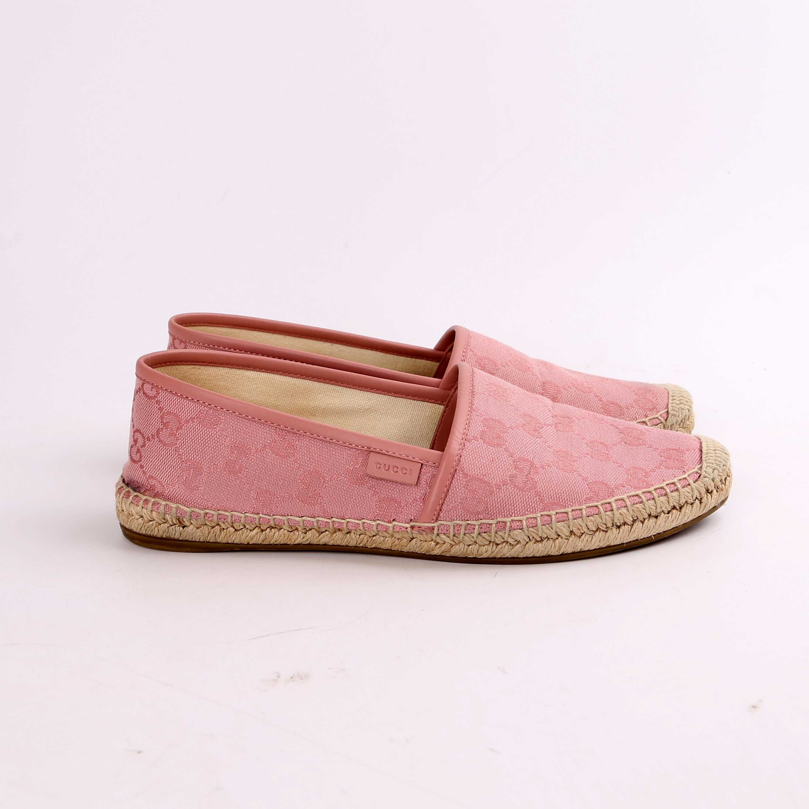 Gucci GG Canvas Espadrilles Size 39.5