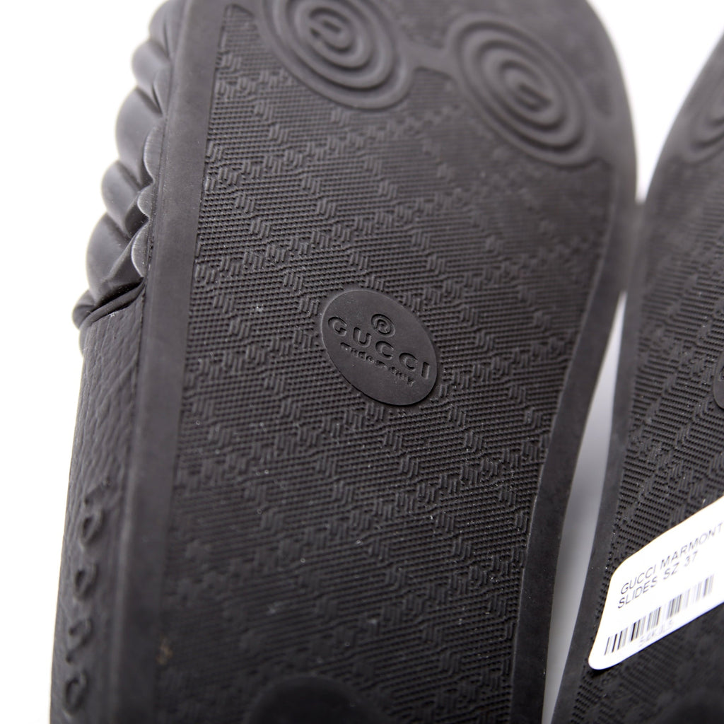 Marmont Rubber Slides Size 37 Black