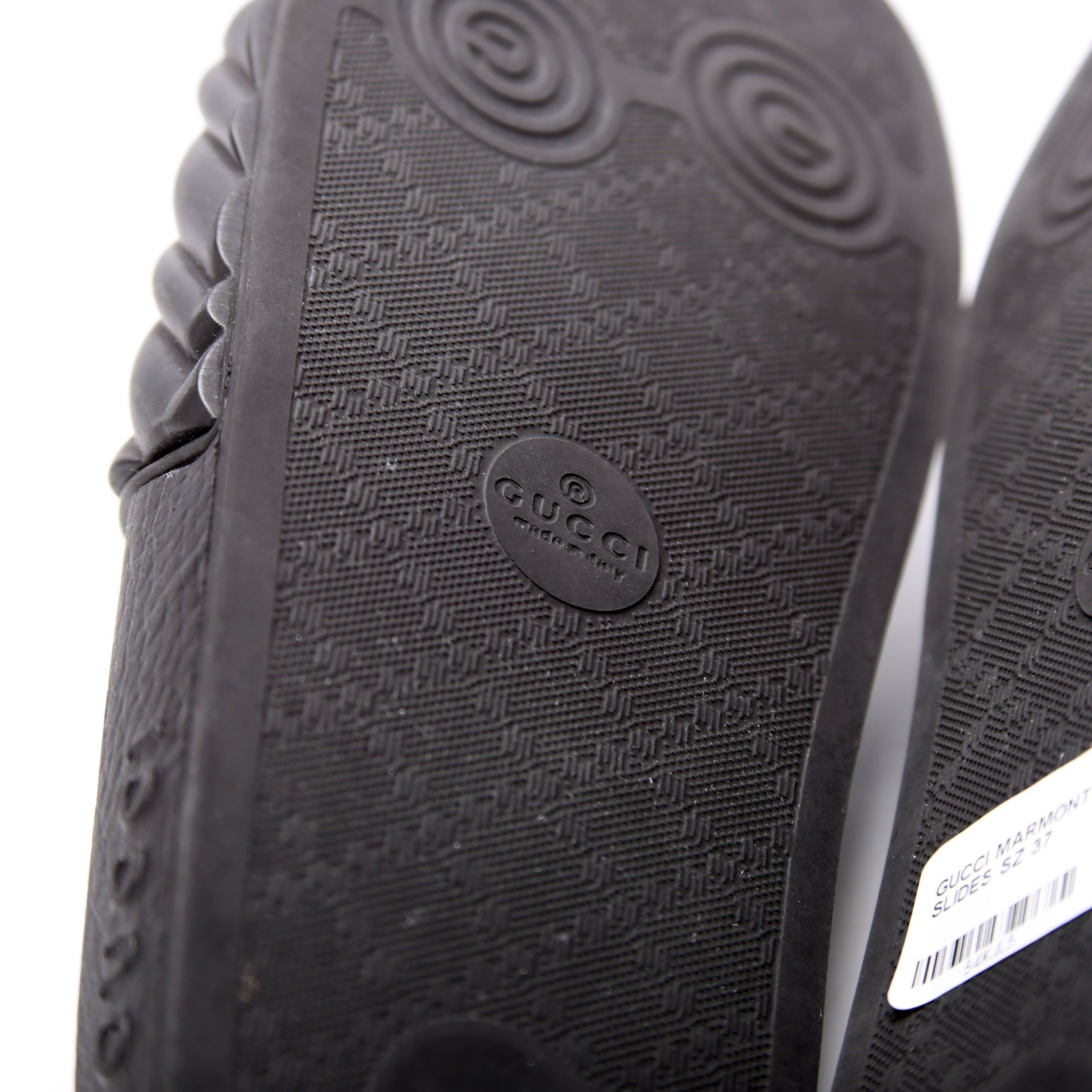 Marmont Rubber Slides Size 37 Black
