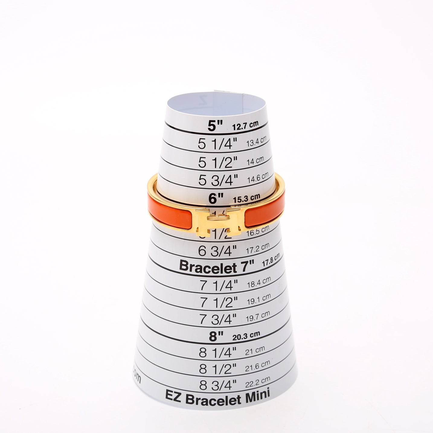 Hermes Clic Clac Narrow PM Bracelet Gold/Orange