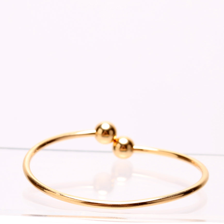 Hardware Ball Wire Bracelet 18K Gold