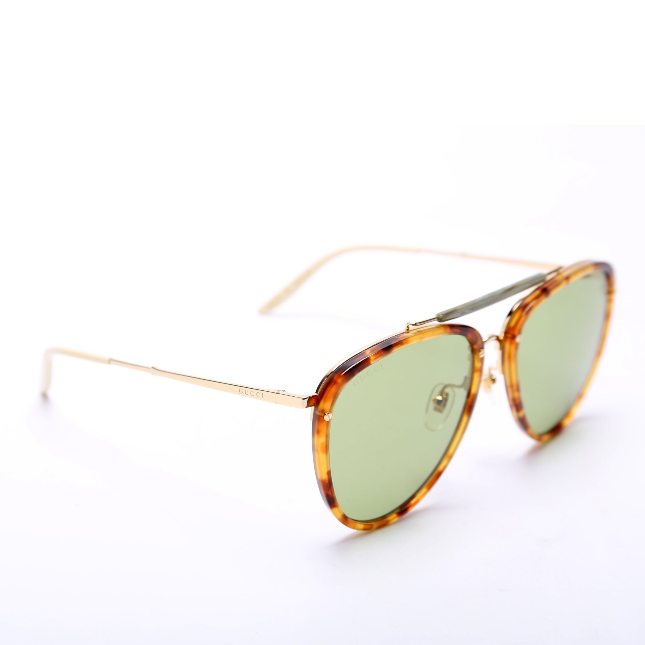 GG0672S Aviator Sunglasses Brown
