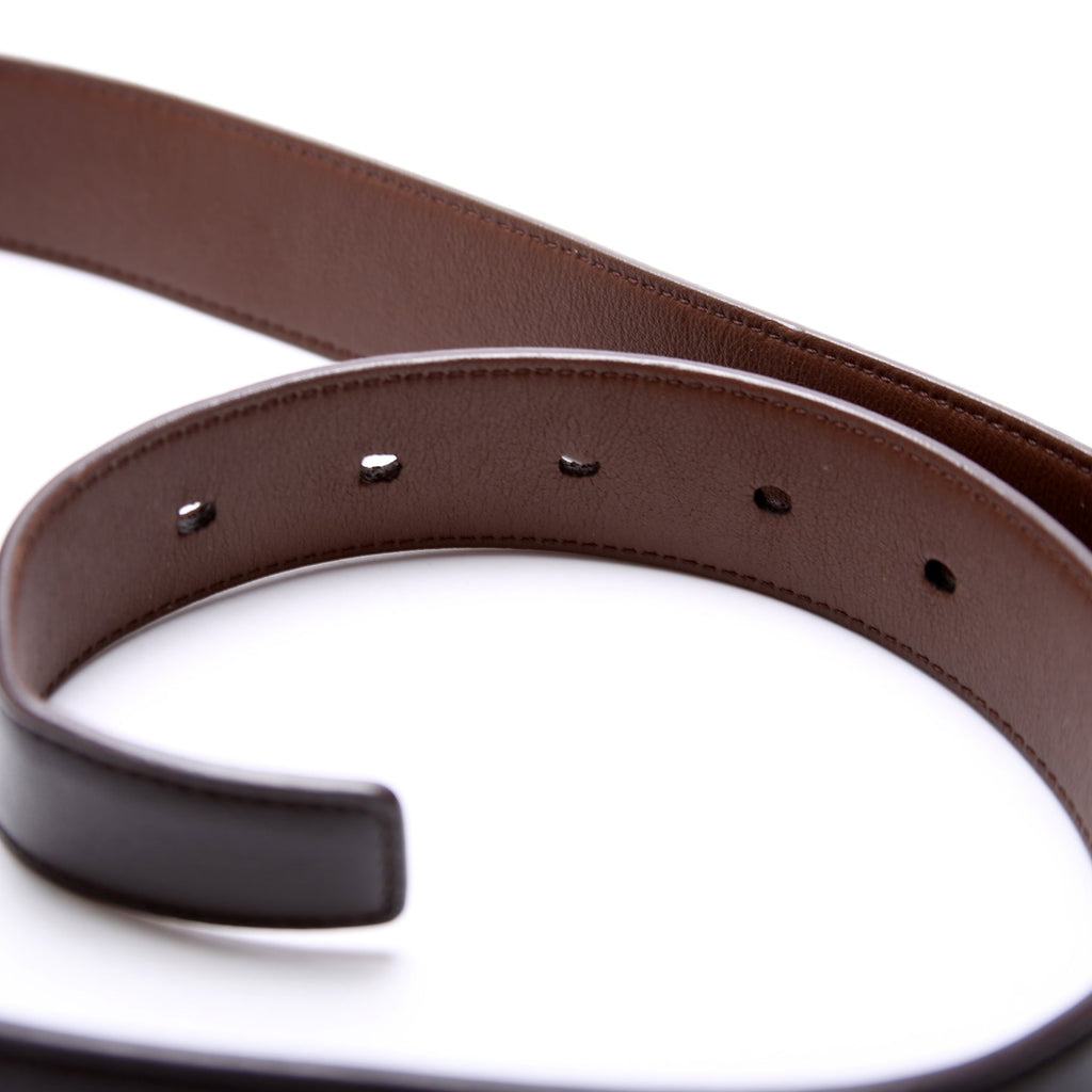558088 Cassandre Thin Square Belt Size 90 Brown