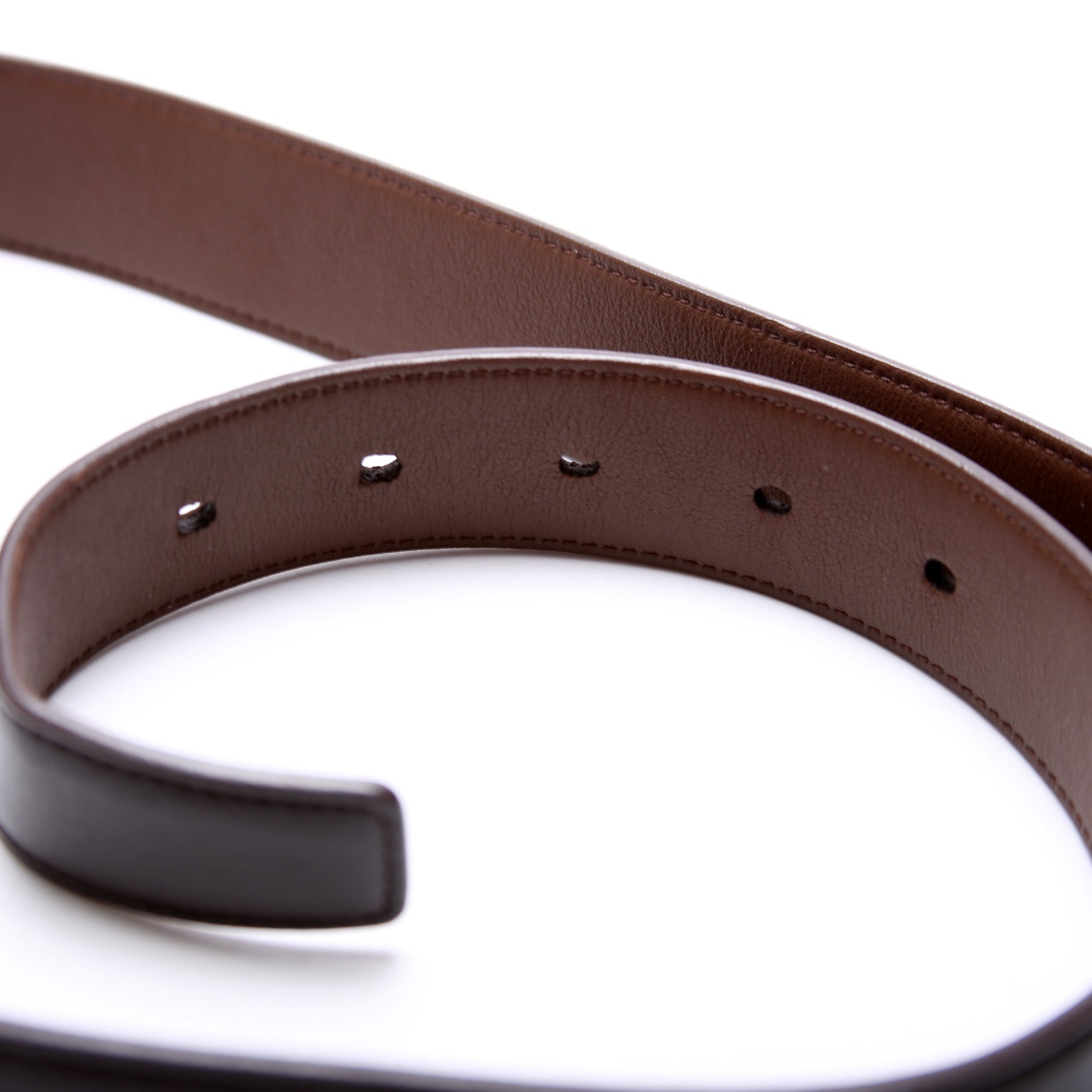 558088 Cassandre Thin Square Belt Size 90 Brown
