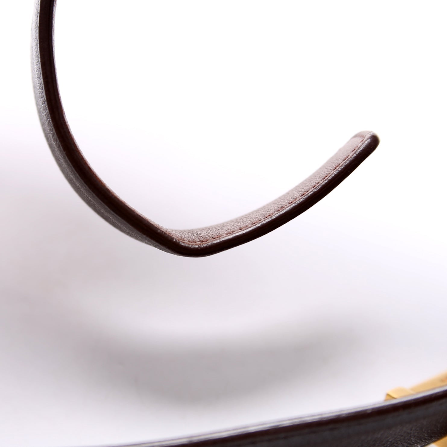 558088 Cassandre Thin Square Belt Size 90 Brown