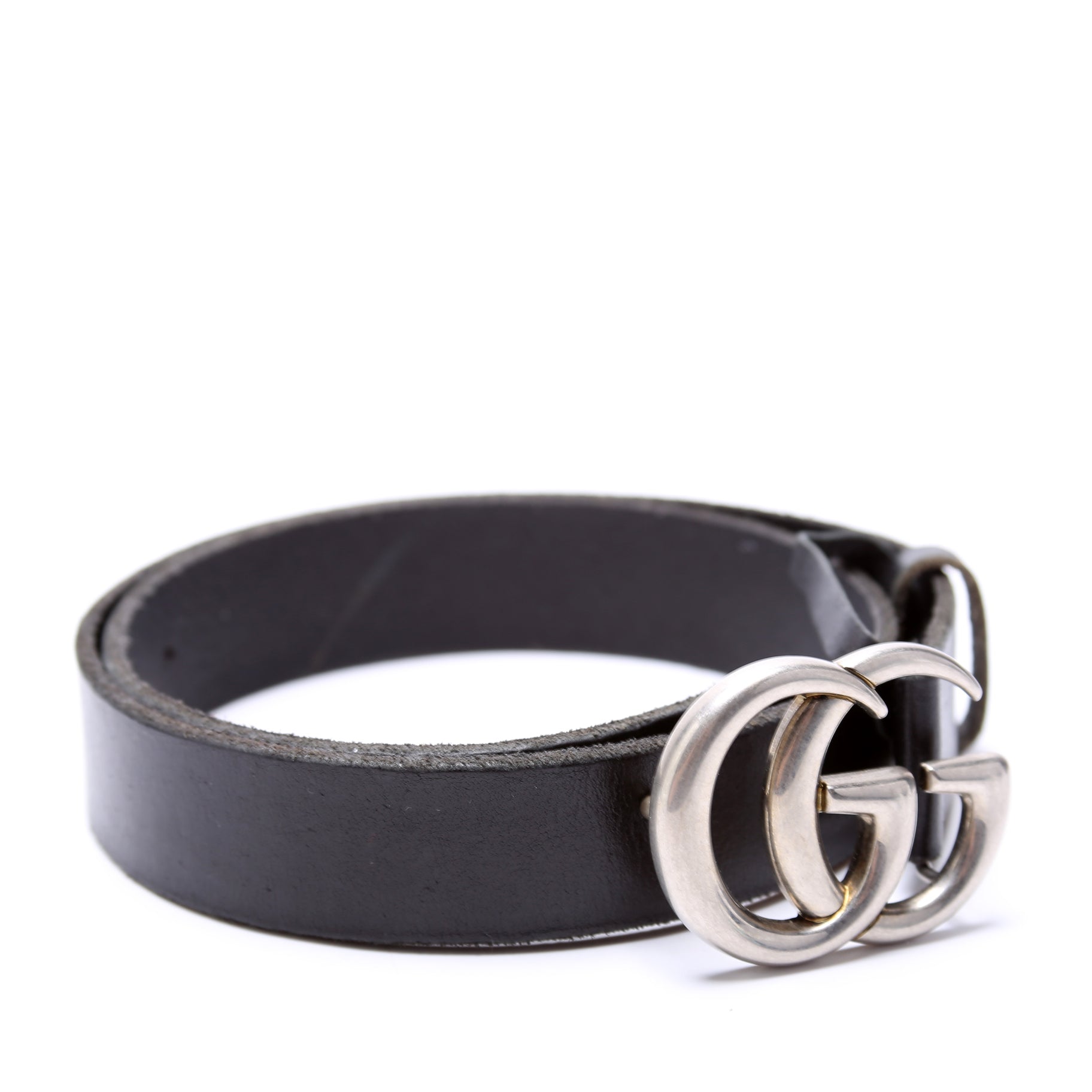 Gucci 414516 GG Marmont Belt Size 75/30 Black