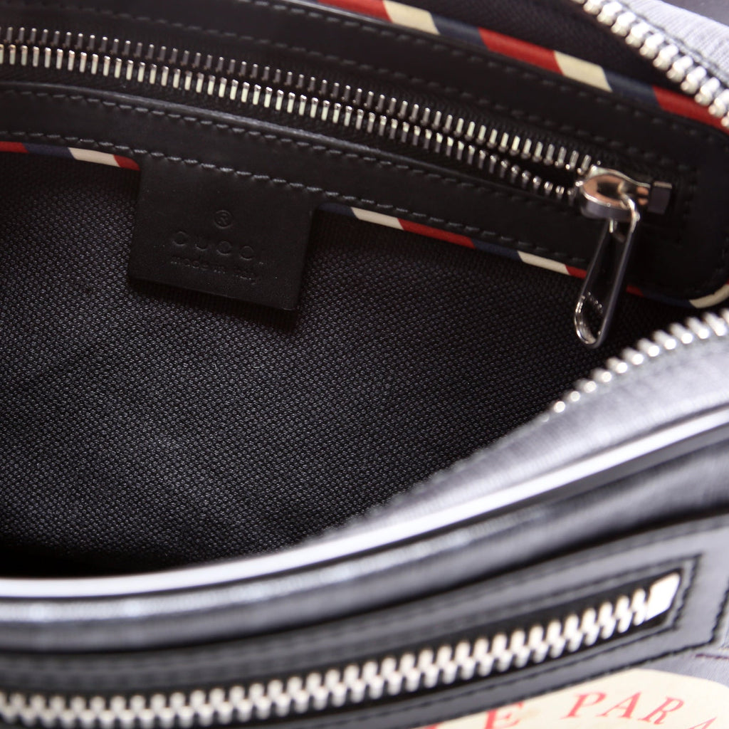 474293 Soft GG Supreme Night Courrier Belt Bag Black
