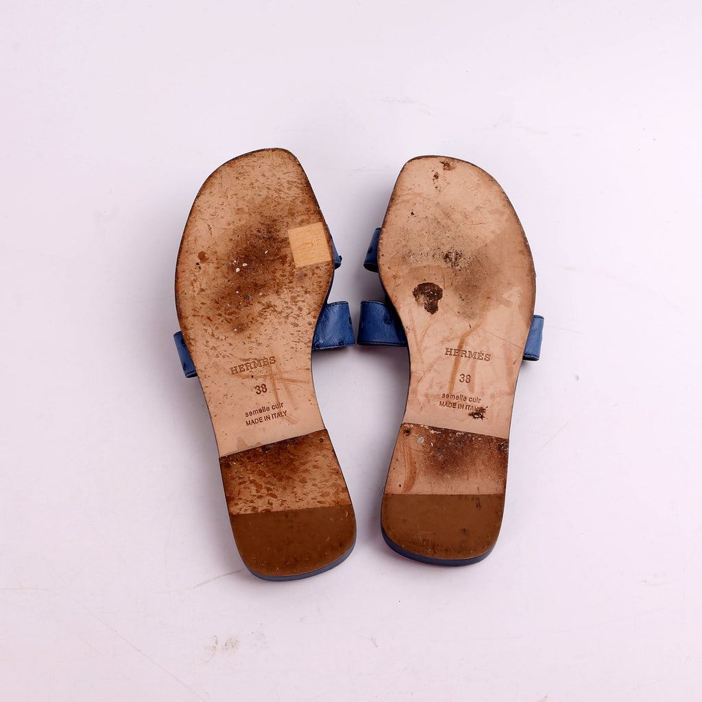 Ostrich Oran Sandals Size 38