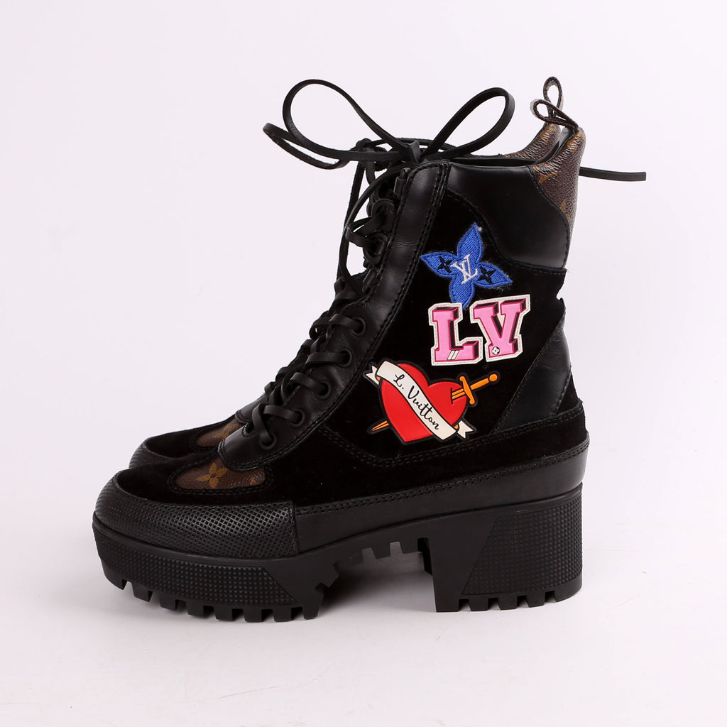 Heart Laureate Platform Desert Boots Size 36