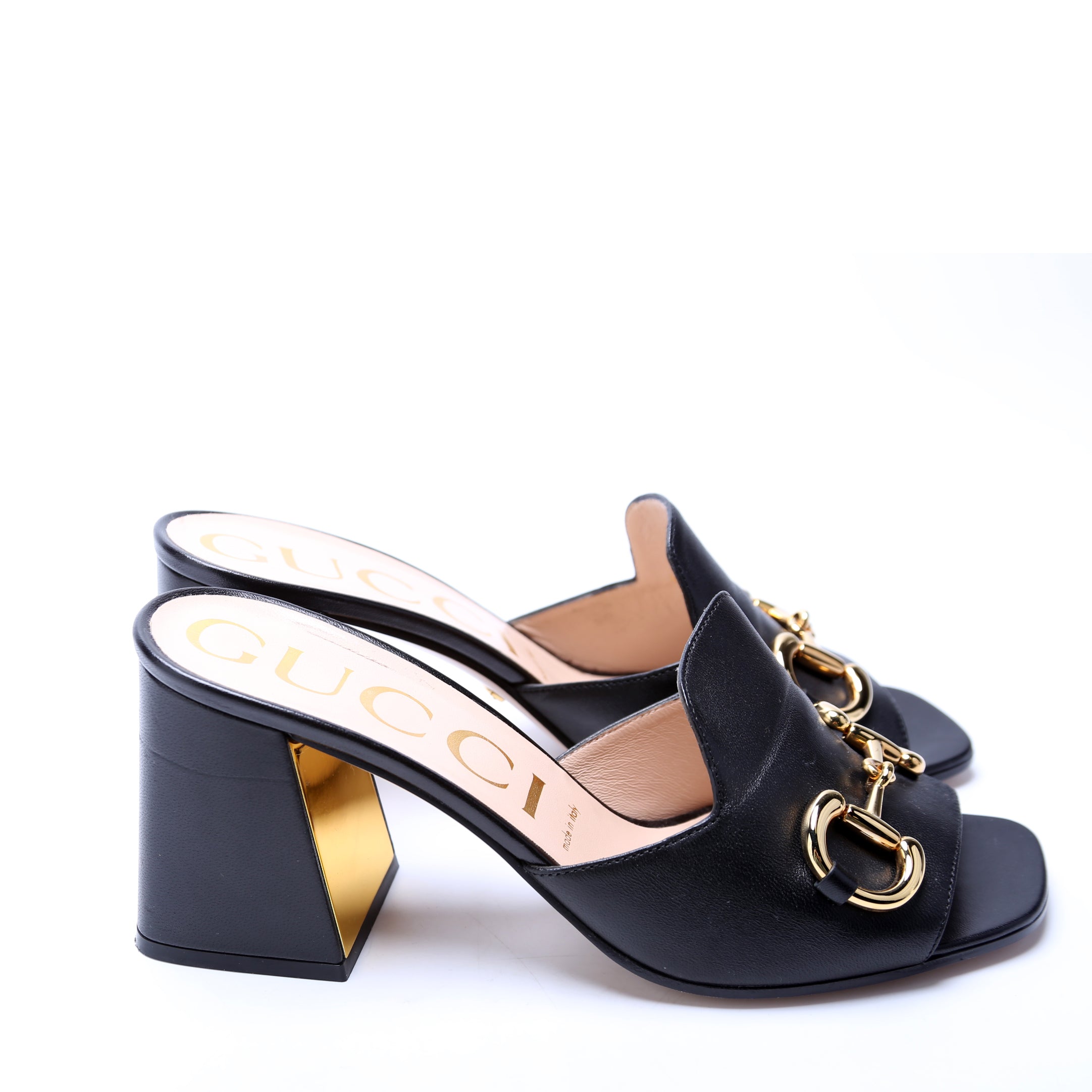 Horsebit Sandals Size 39 Black