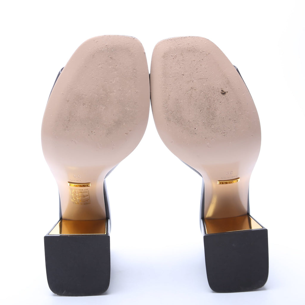 Horsebit Sandals Size 39 Black