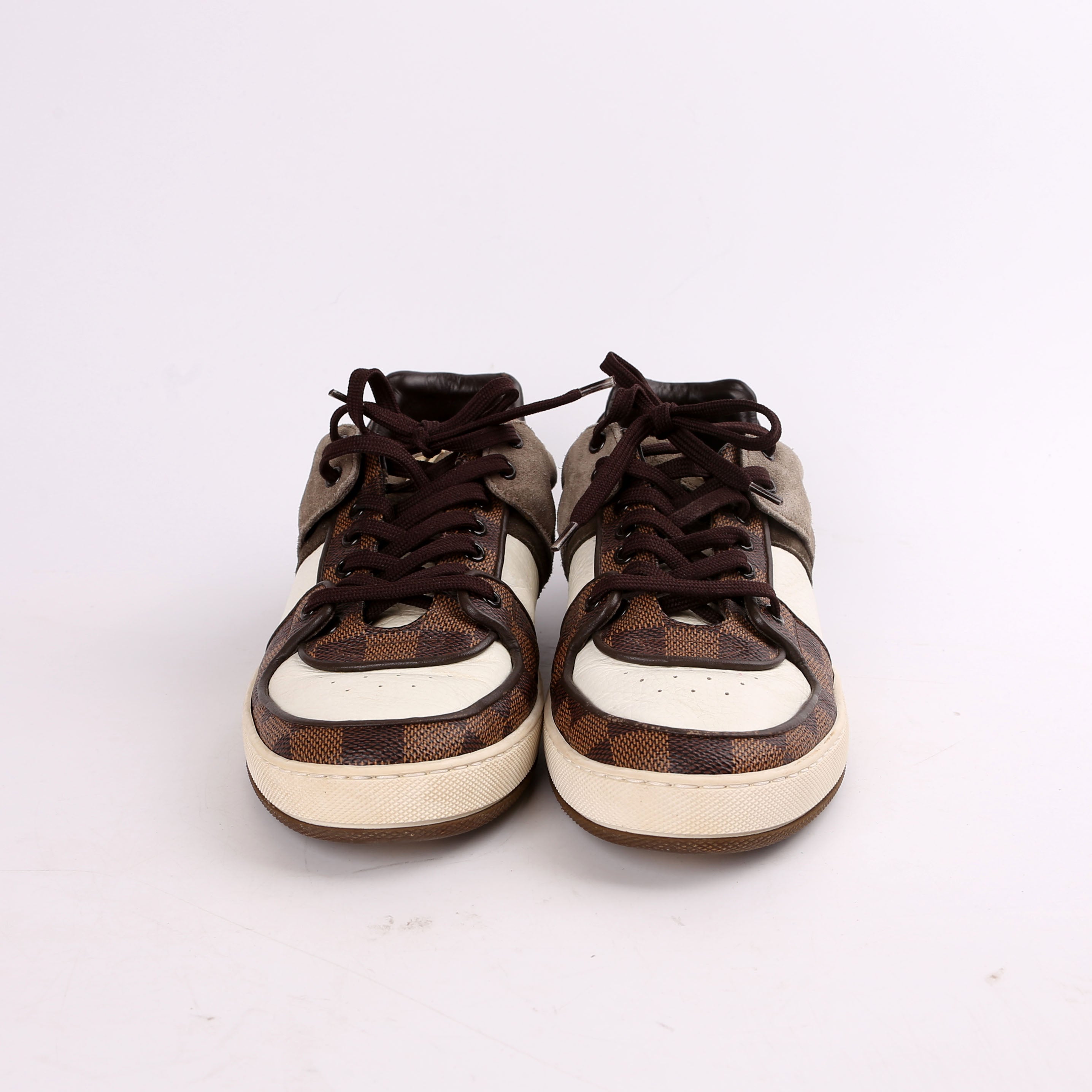 Damier Ebene Low Top Sneakers Size 37.5