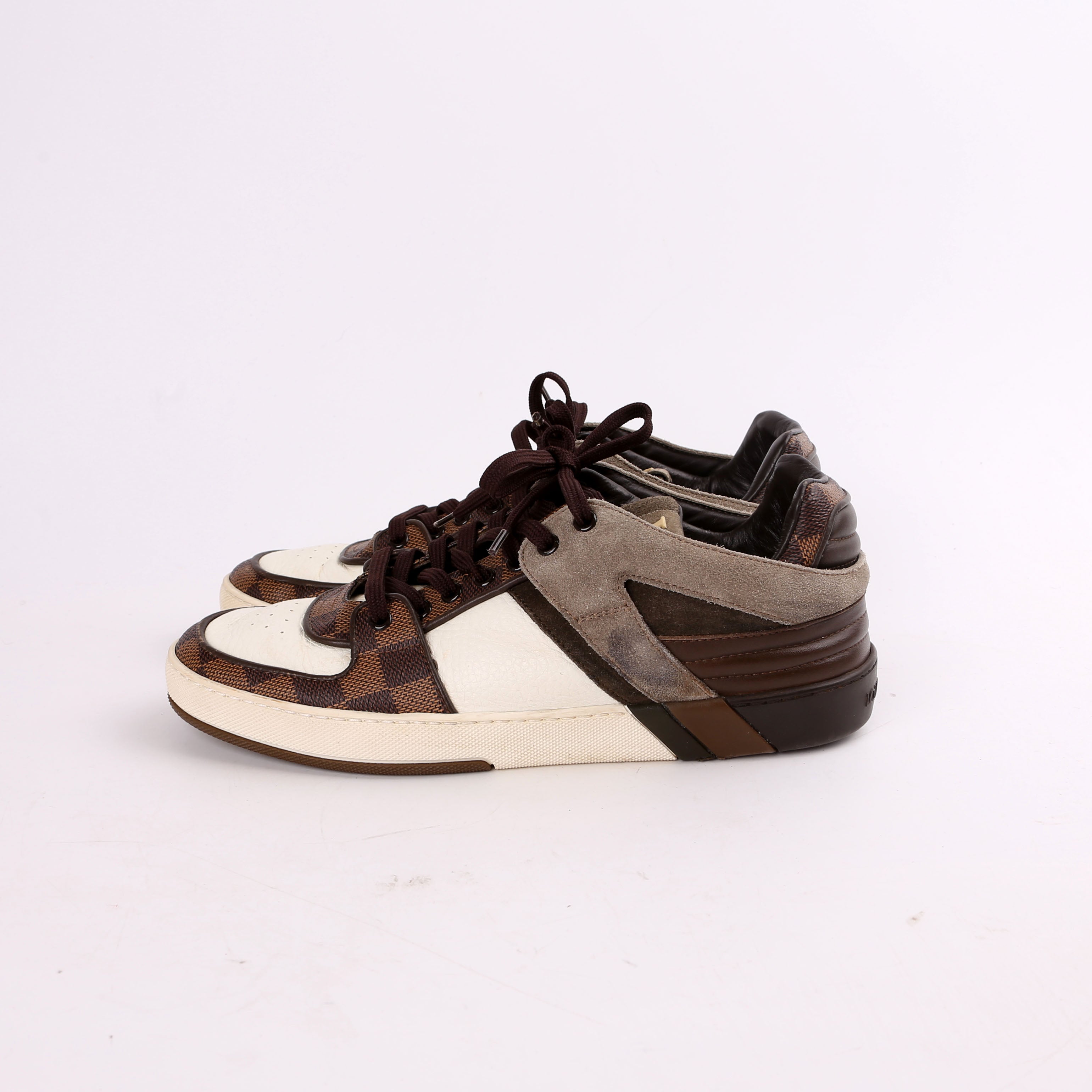 Damier Ebene Low Top Sneakers Size 37.5