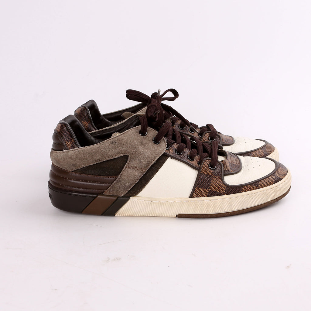 Damier Ebene Low Top Sneakers Size 37.5