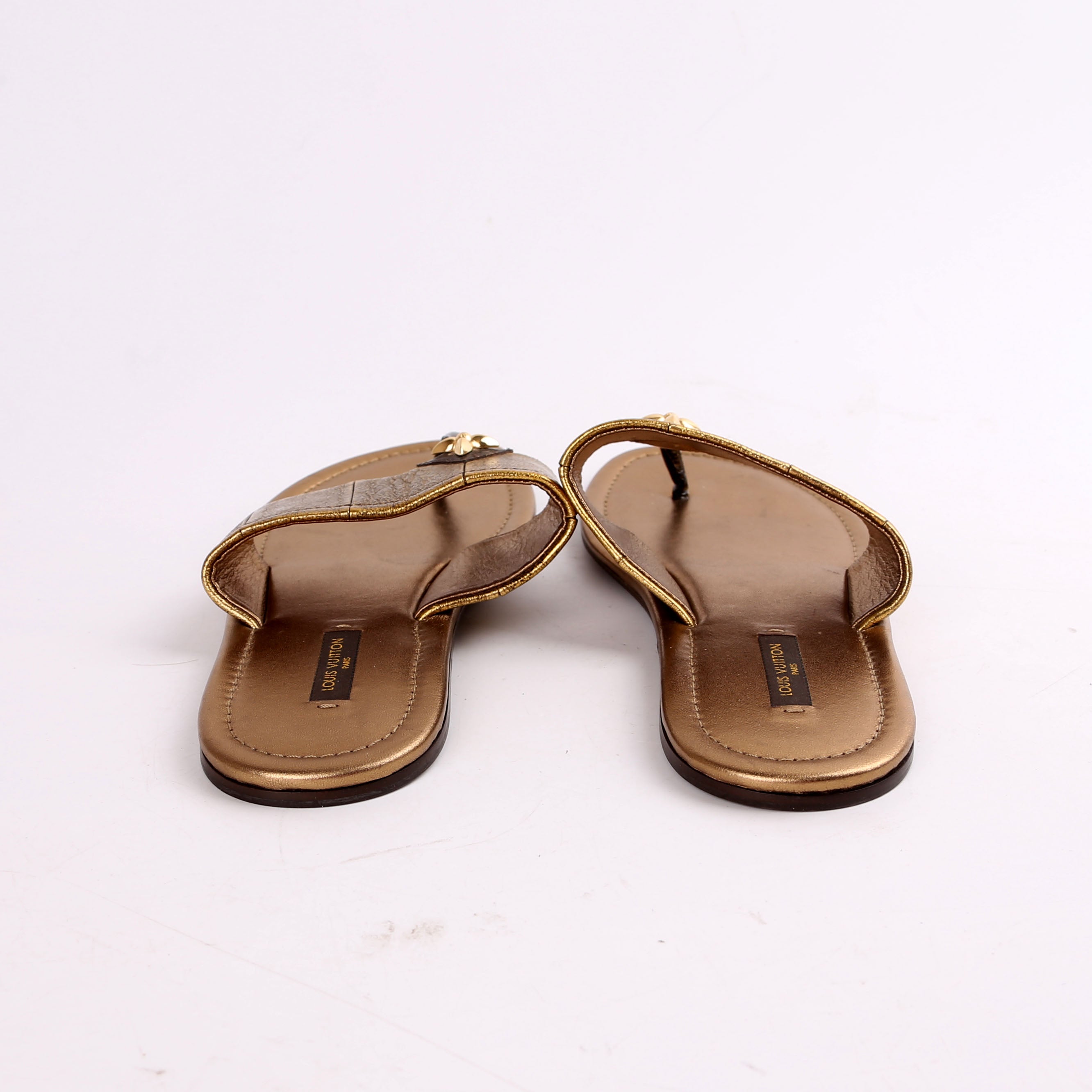 Leather Thong Flip Flops Size 38