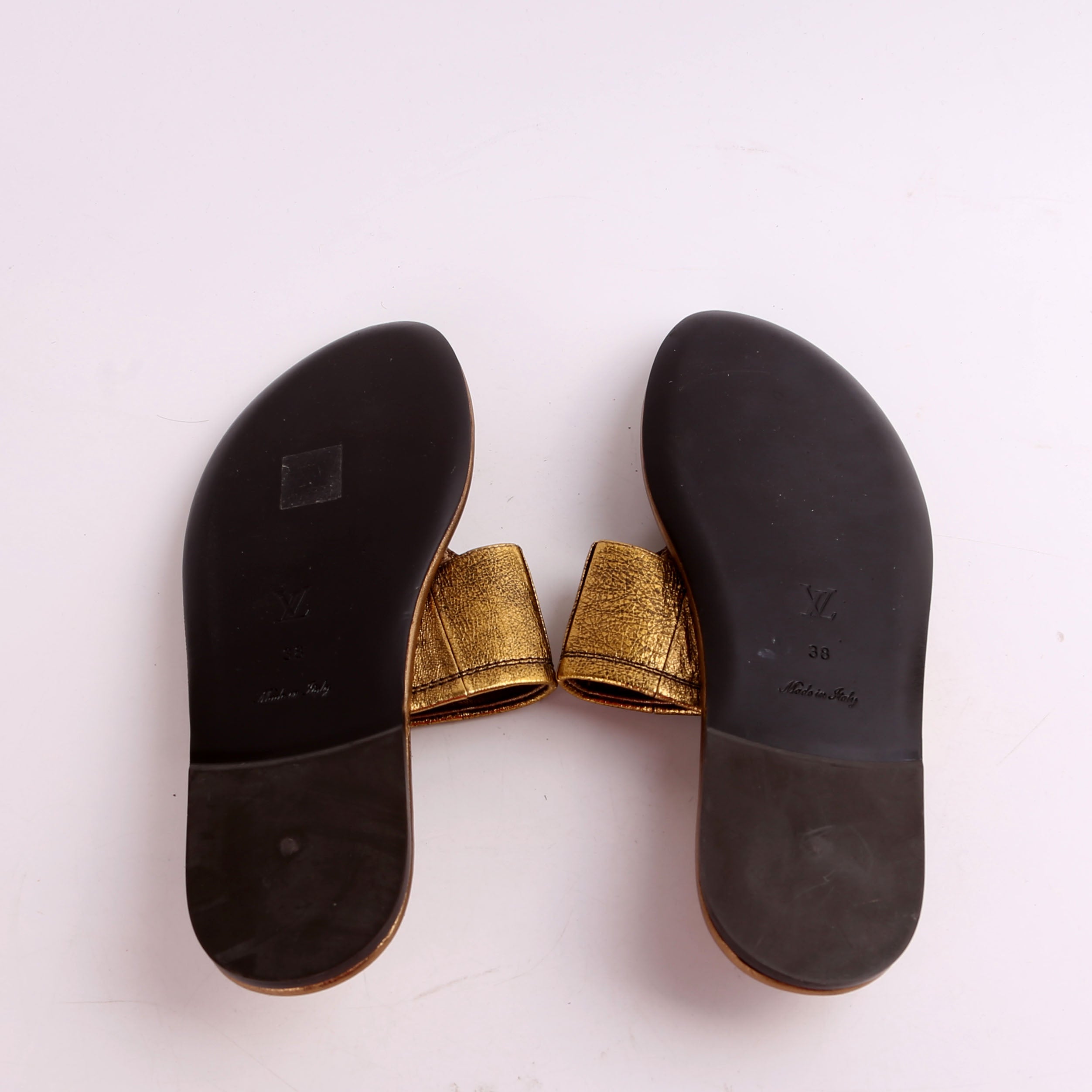 Leather Thong Flip Flops Size 38
