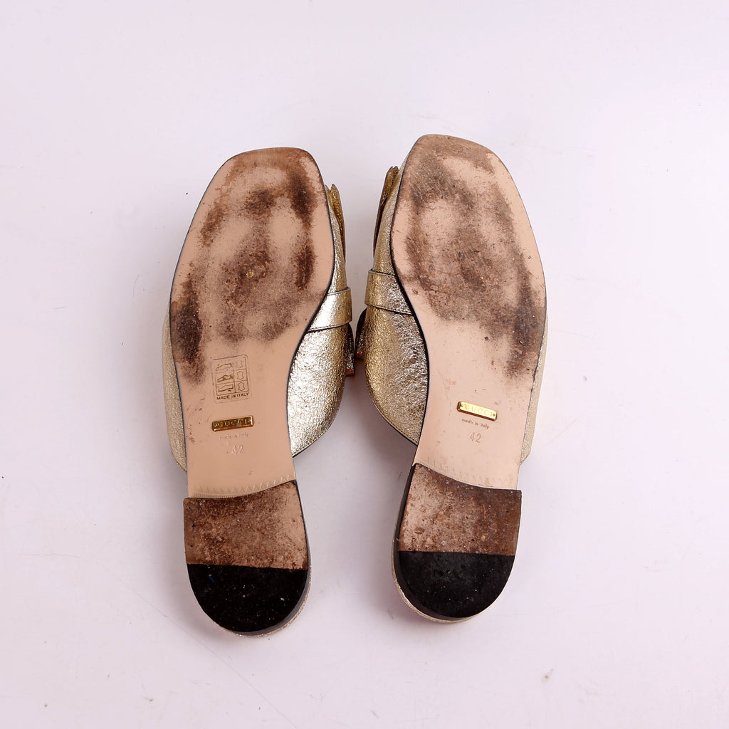 GG Marmont Fringe Mules Size 42