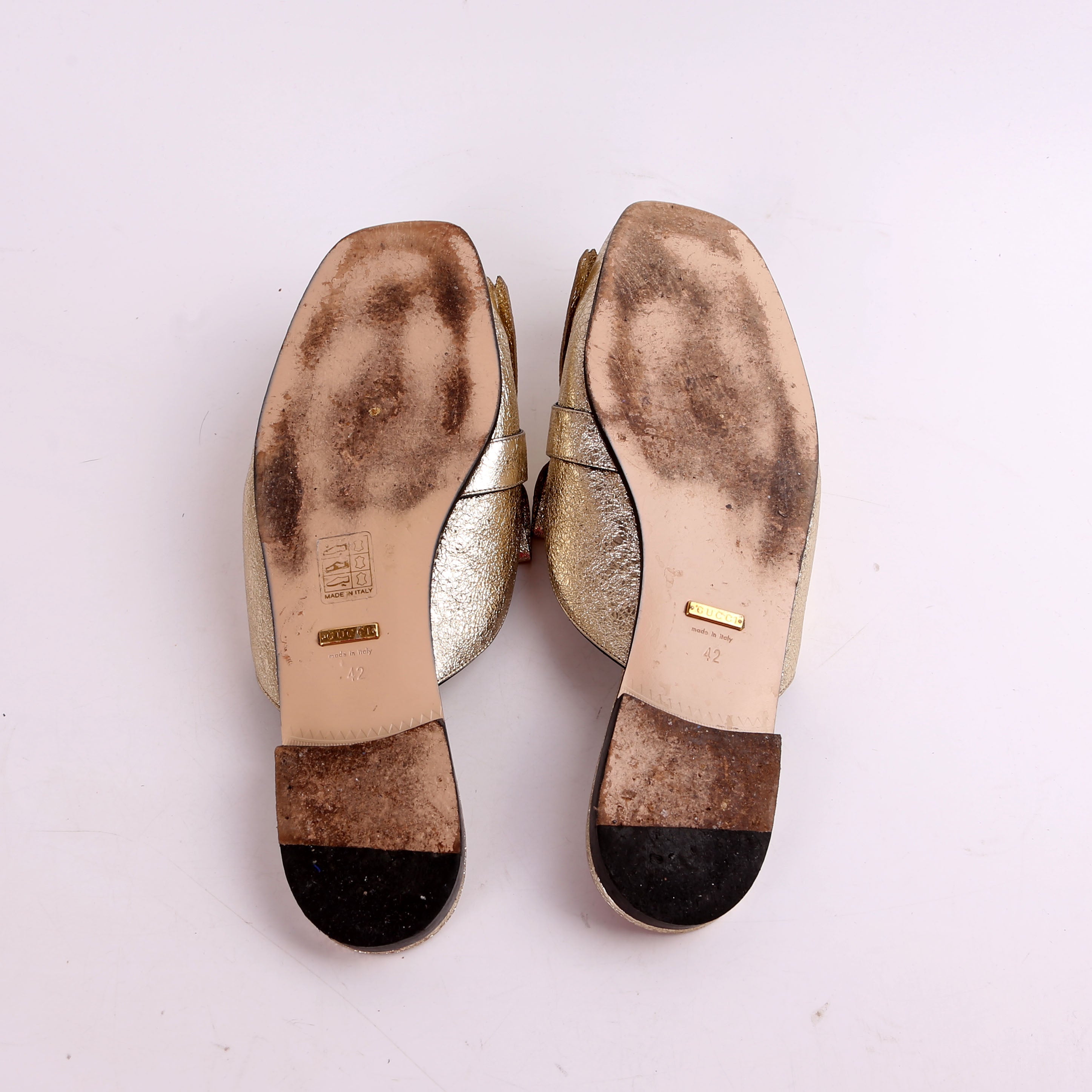 GG Marmont Fringe Mules Size 42