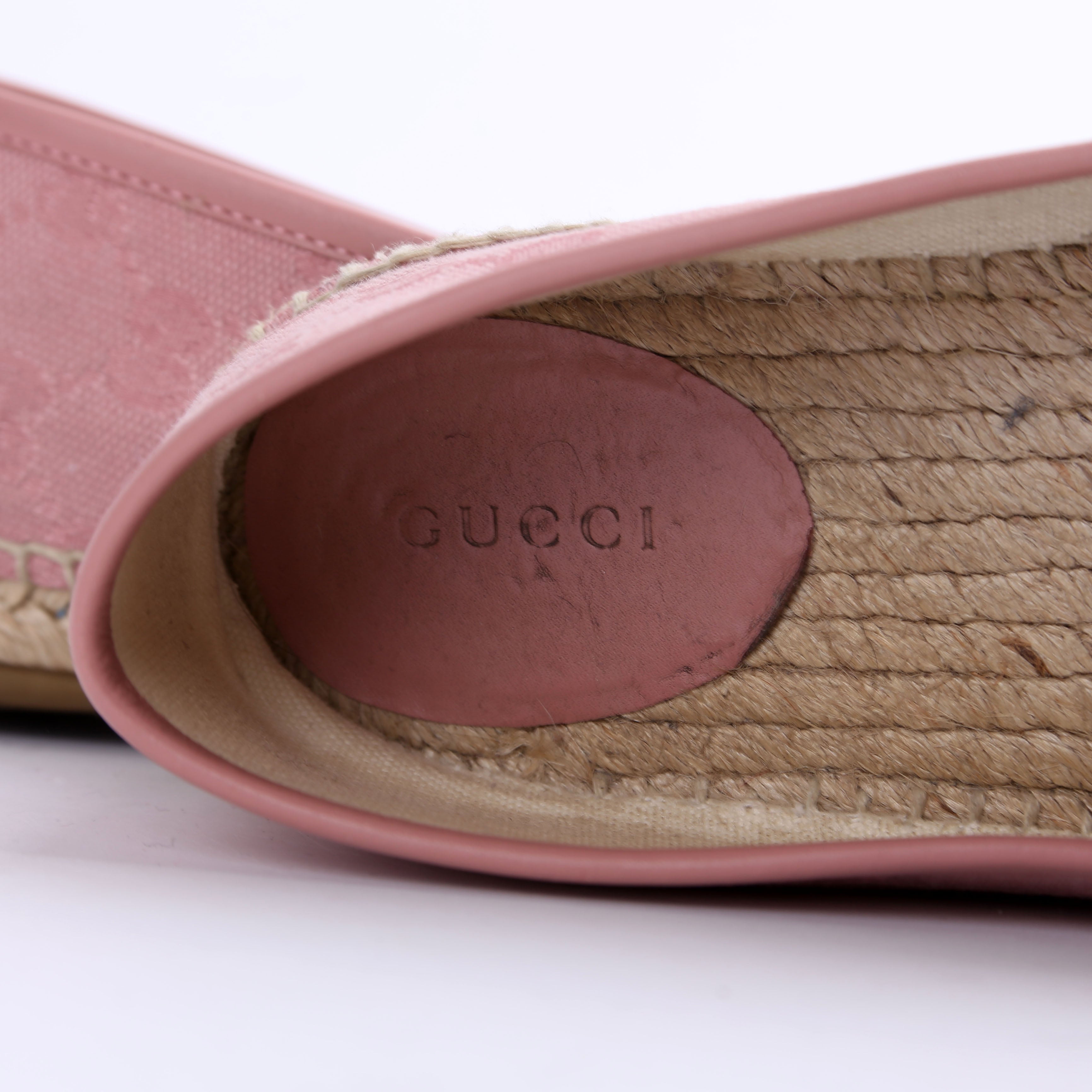 Gucci GG Canvas Espadrilles Size 39.5