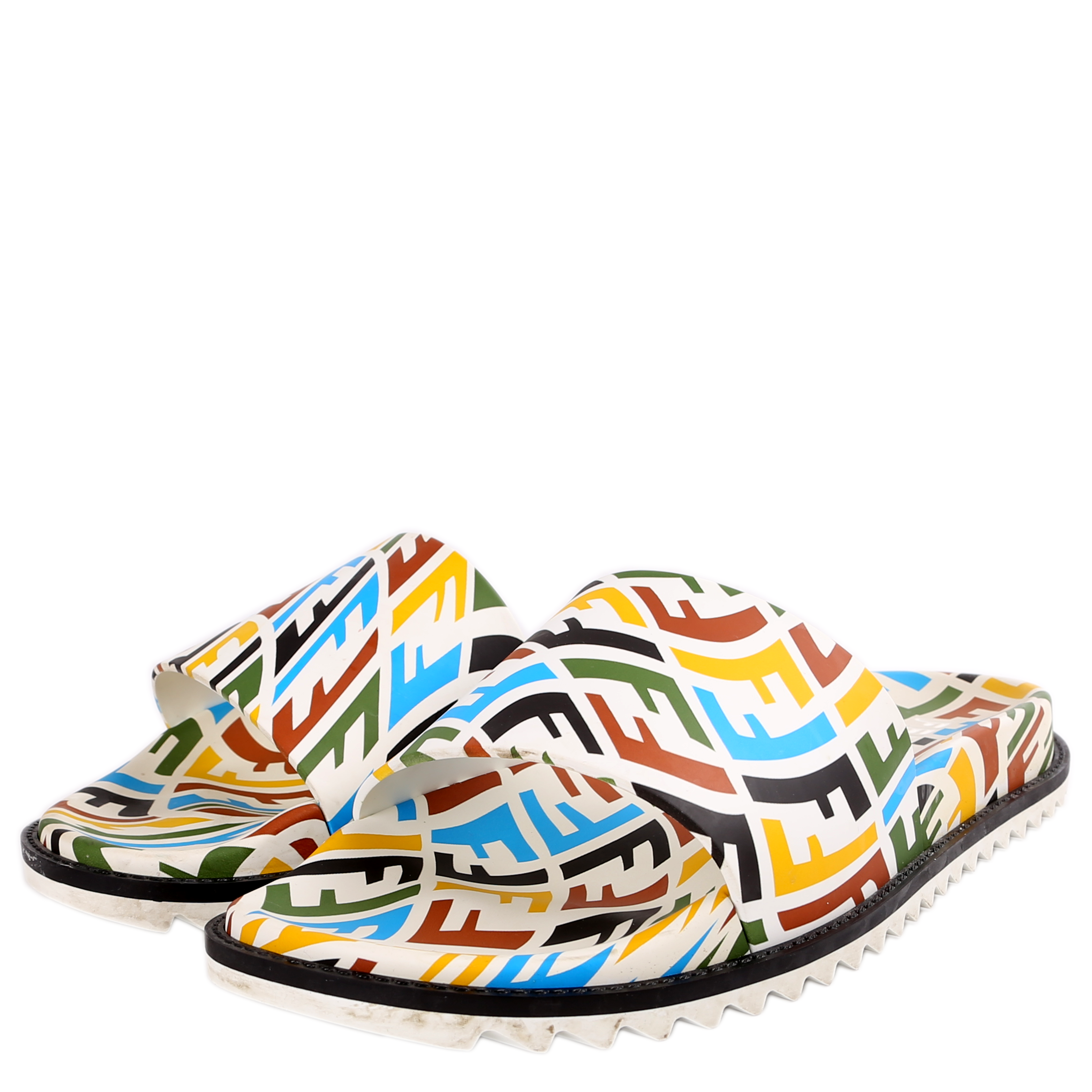 Fendi FF Vertigo Slides Mens Size 39 (Womens 41)