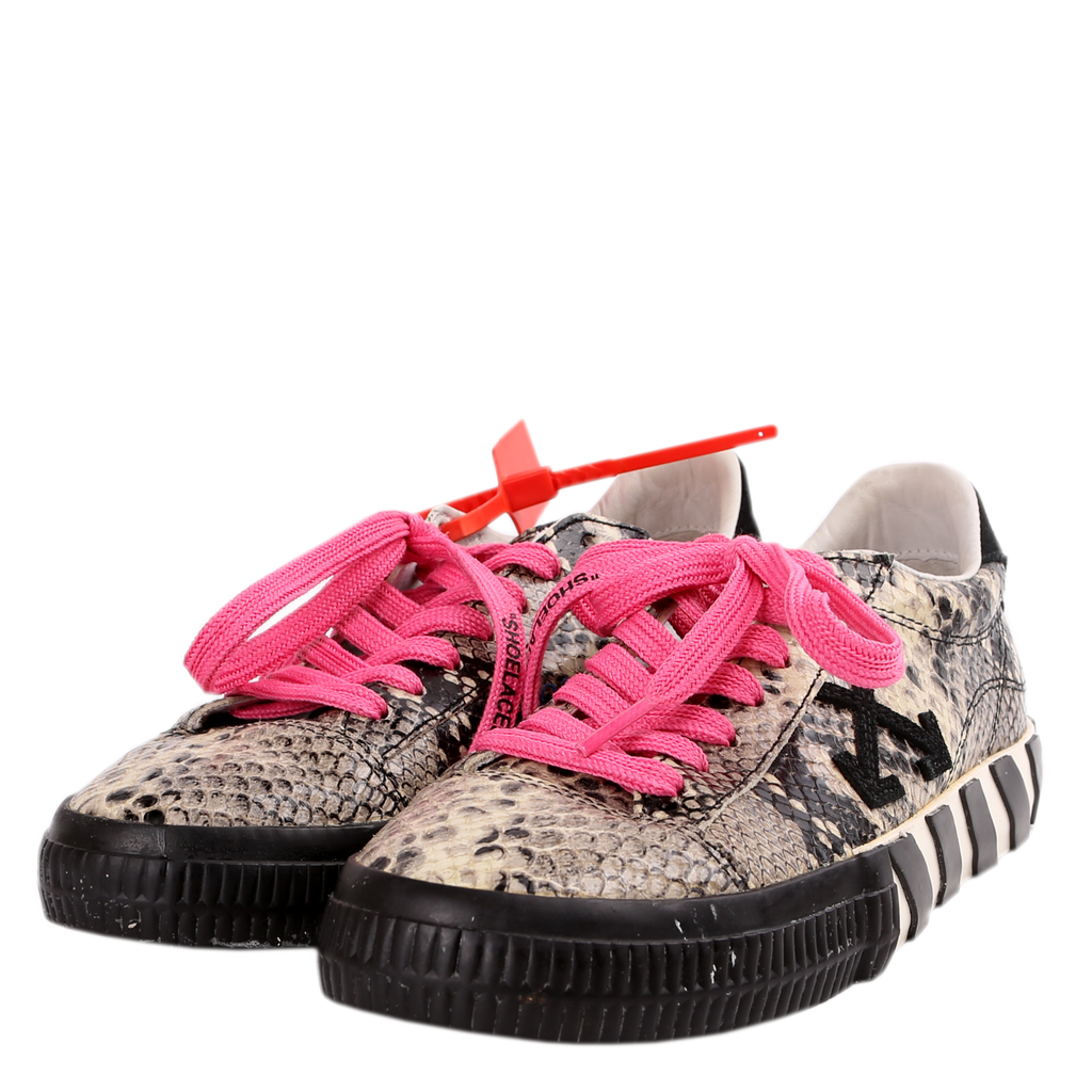 Arrow Vulcanized Low Snakeskin Sneakers Size 39