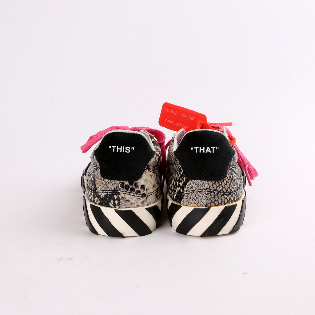 Arrow Vulcanized Low Snakeskin Sneakers Size 39