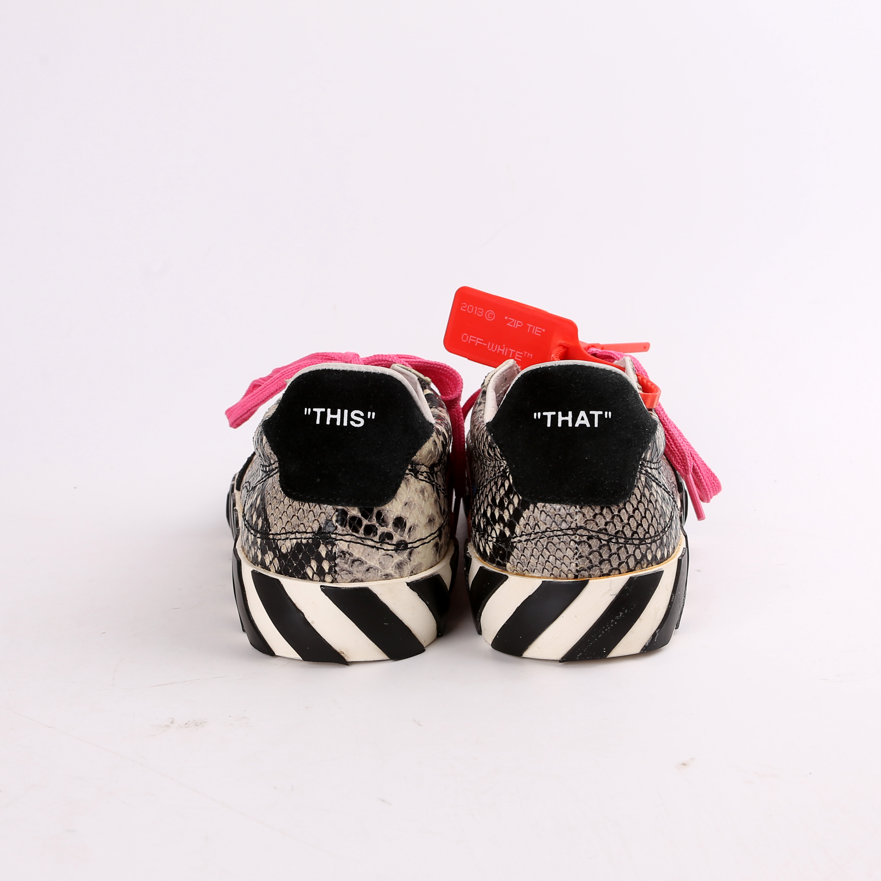 Arrow Vulcanized Low Snakeskin Sneakers Size 39