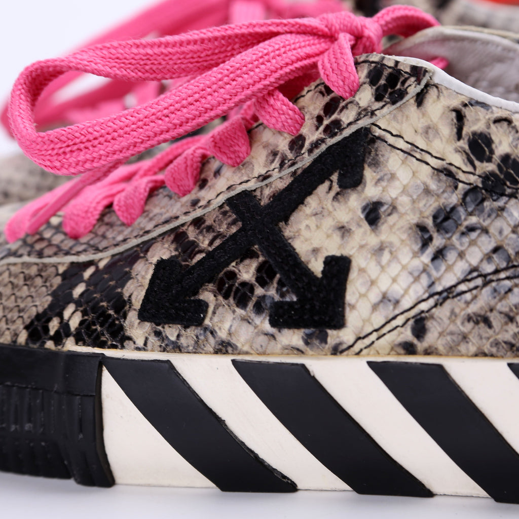 Arrow Vulcanized Low Snakeskin Sneakers Size 39