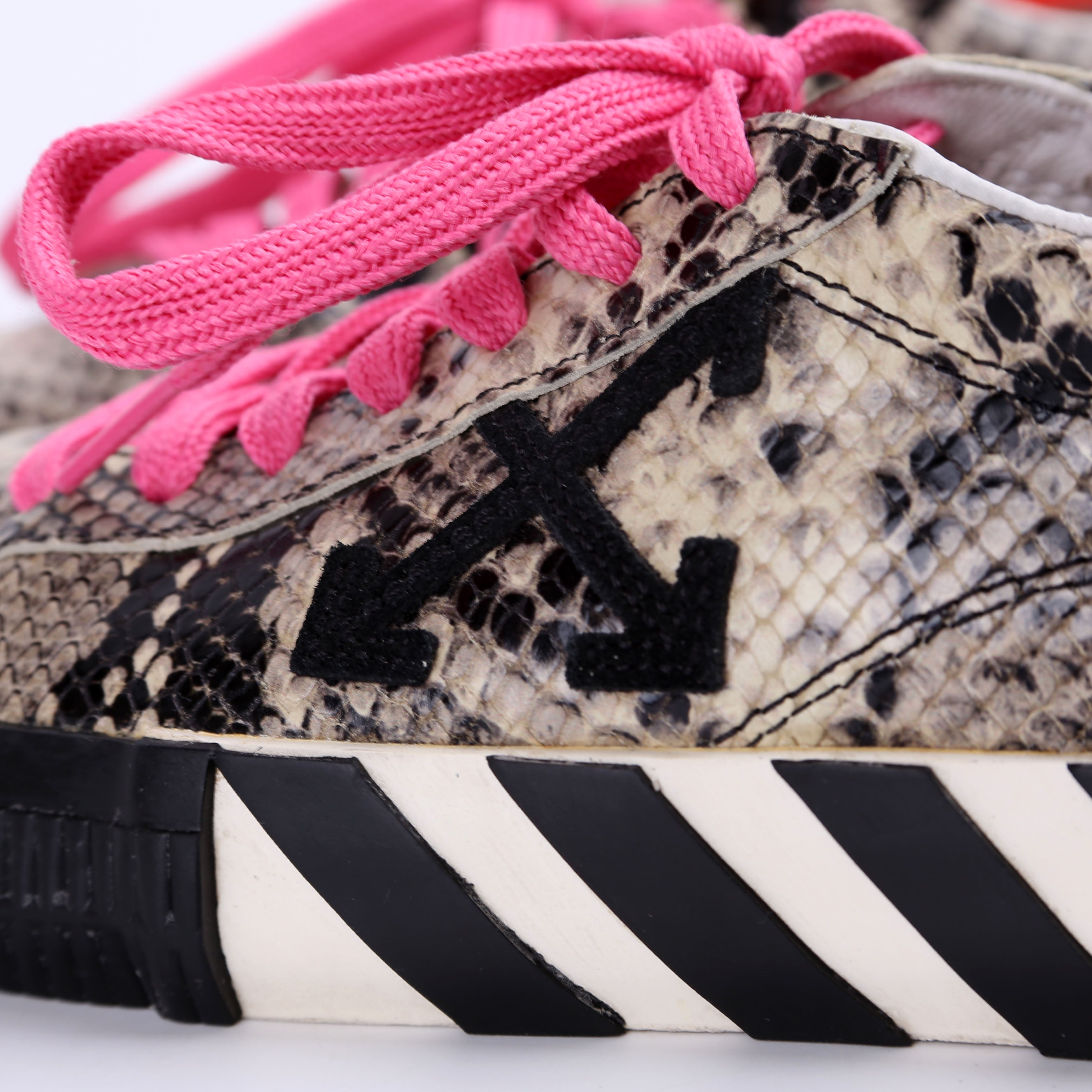 Arrow Vulcanized Low Snakeskin Sneakers Size 39
