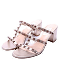 Rockstud Caged Sandals Size 36.5 Gold