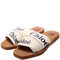 Woody Ribbon Flats Size 38 Cream