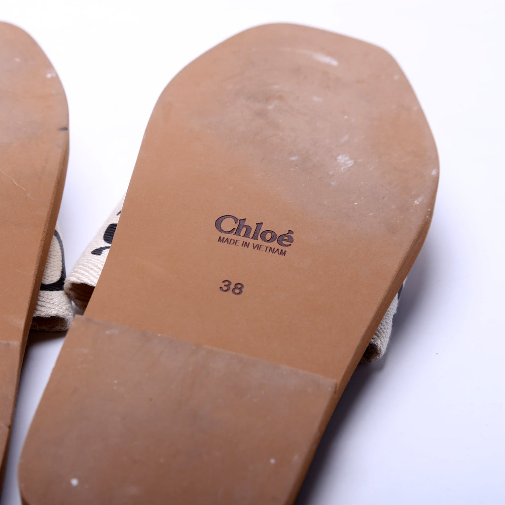 Woody Ribbon Flats Size 38 Cream