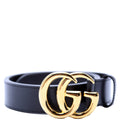 414516 GG Marmont Belt Size 80/32 Black