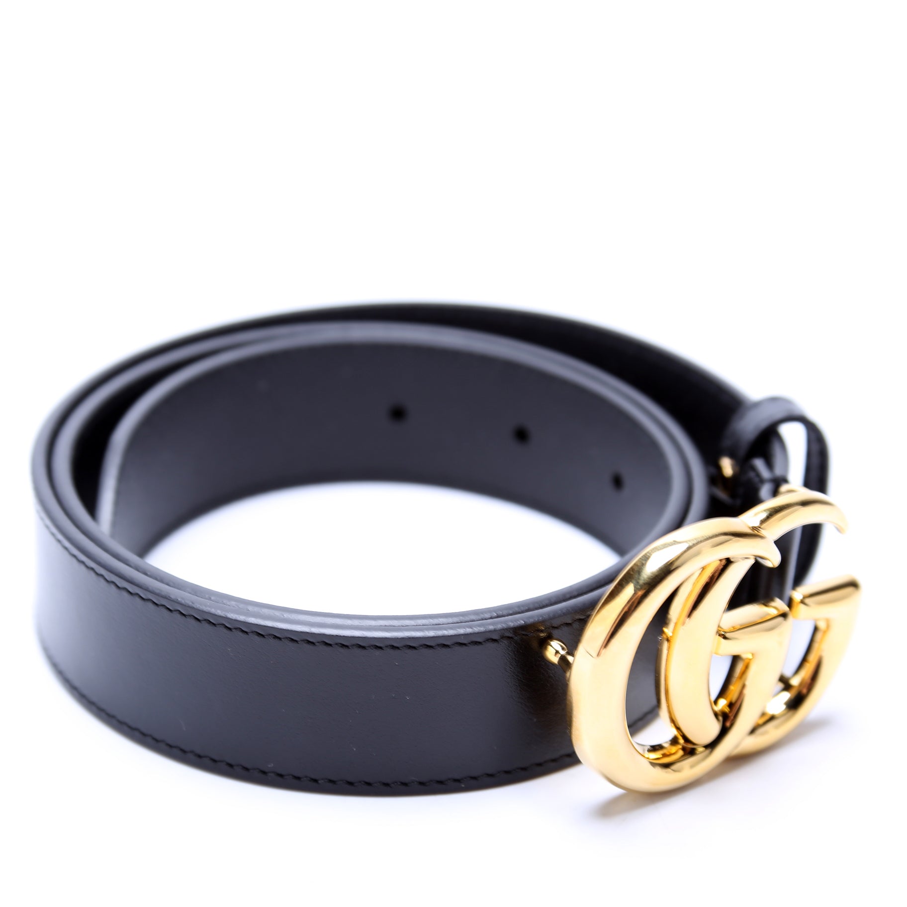 414516 GG Marmont Belt Size 80/32 Black