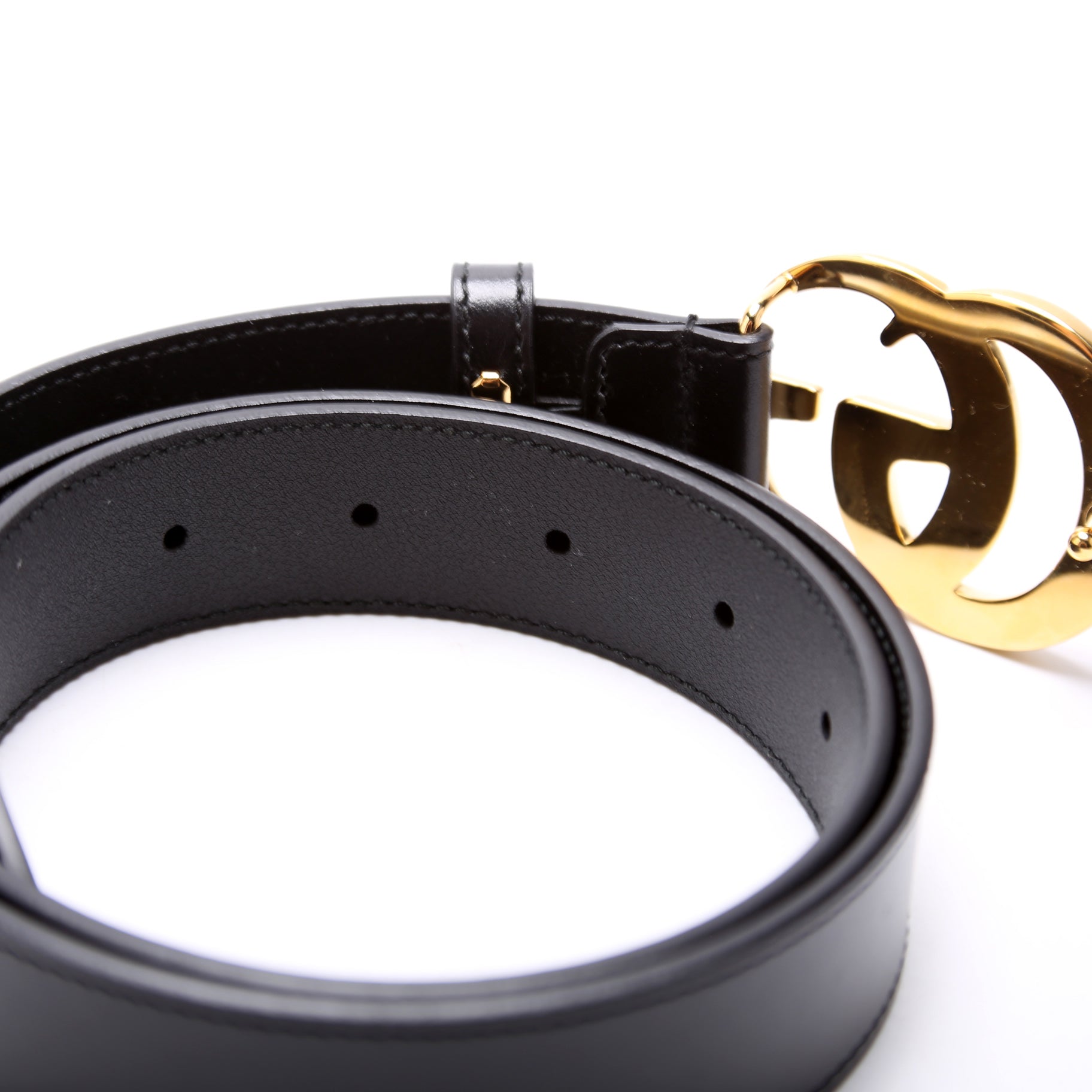 414516 GG Marmont Belt Size 80/32 Black