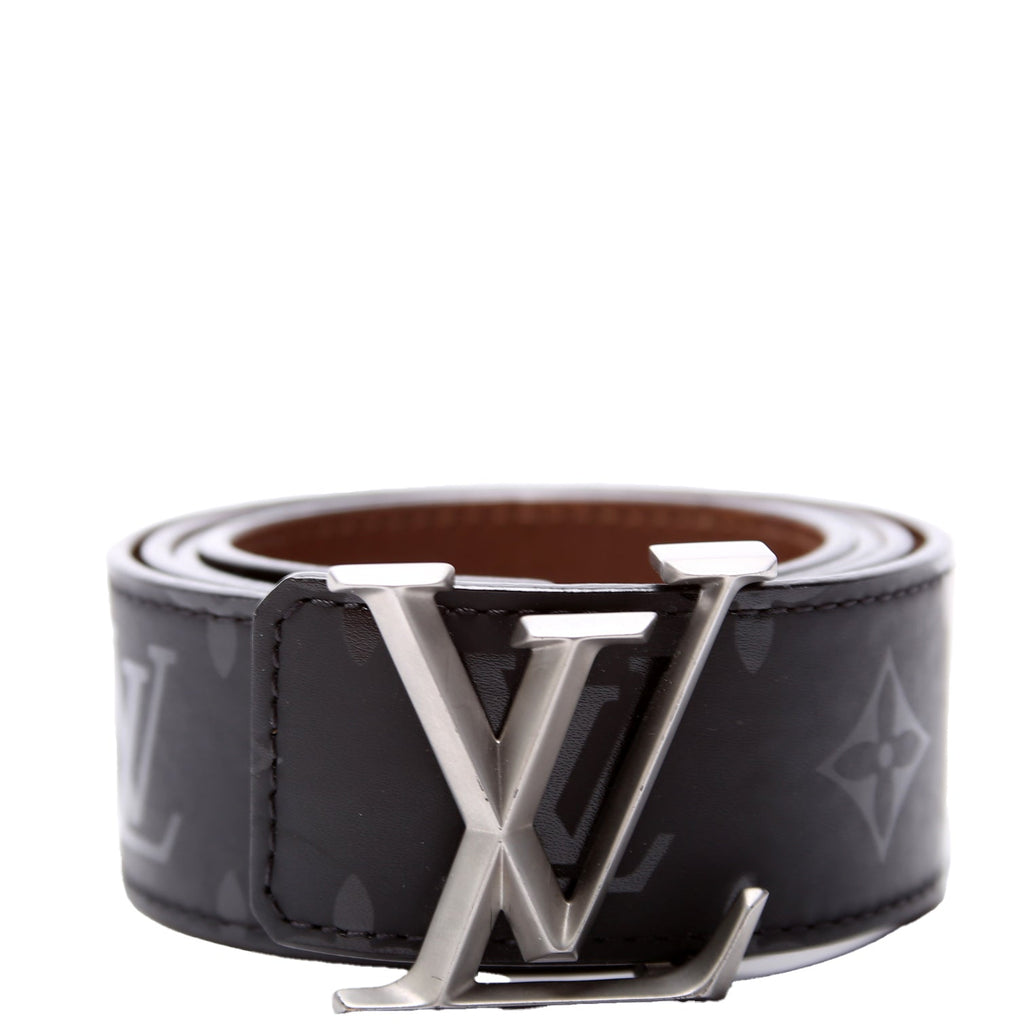 LV Pyramide 40MM Reversible Shadow Belt Monogram/Calskin Size 90/36 Black