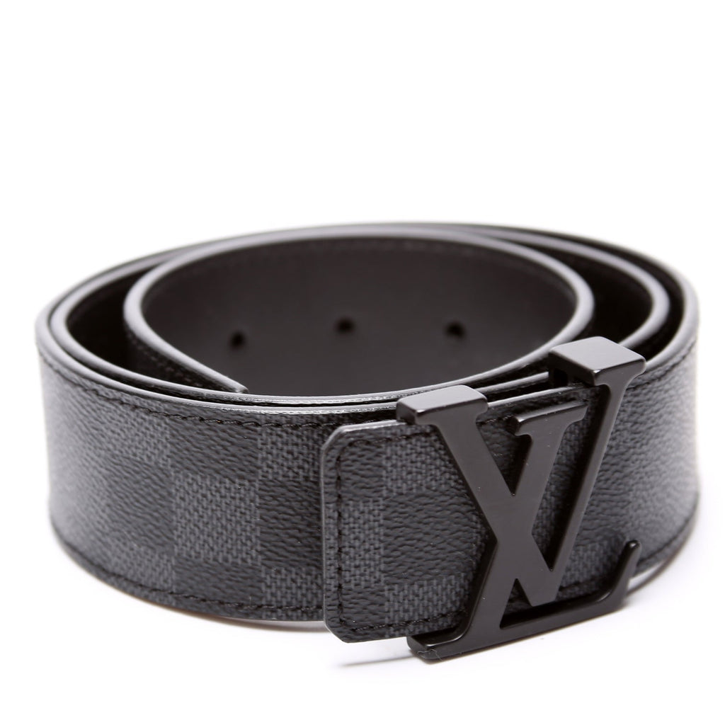 LV Initiales 40MM Graphite Belt Size 85/34