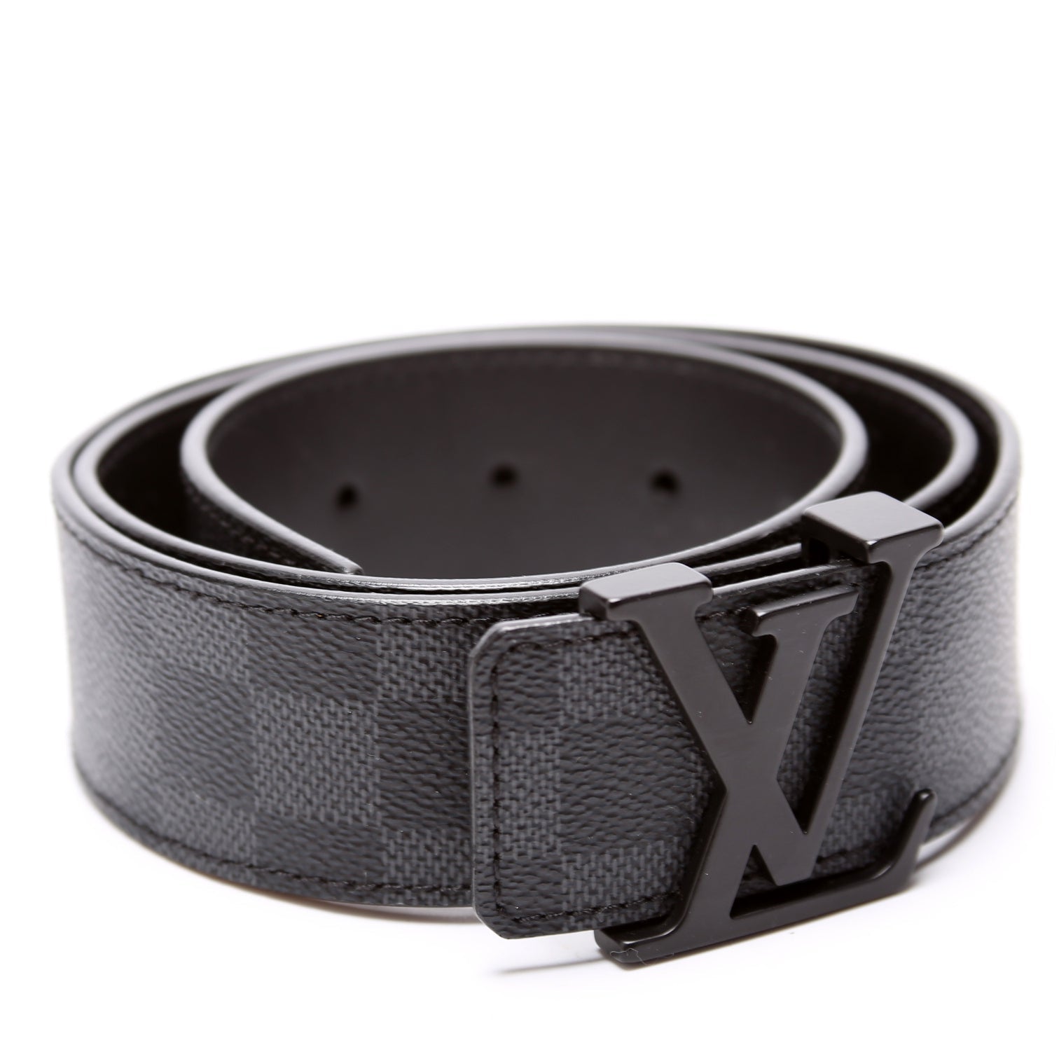 LV Initiales 40MM Graphite Belt Size 85/34