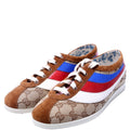 GG Canvas/Suede Falacer Sneakers Size 36.5 Brown