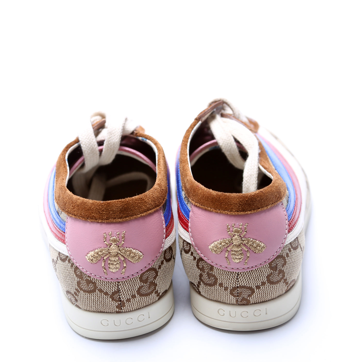 GG Canvas/Suede Falacer Sneakers Size 36.5 Brown