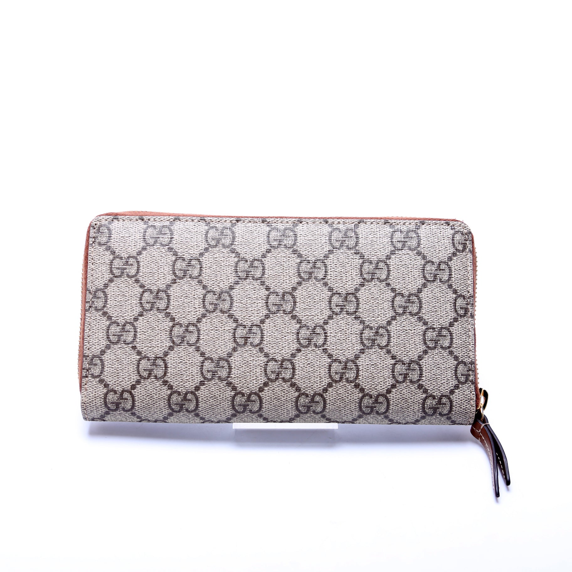 779786 GG Supreme Zip Around Wallet Brown
