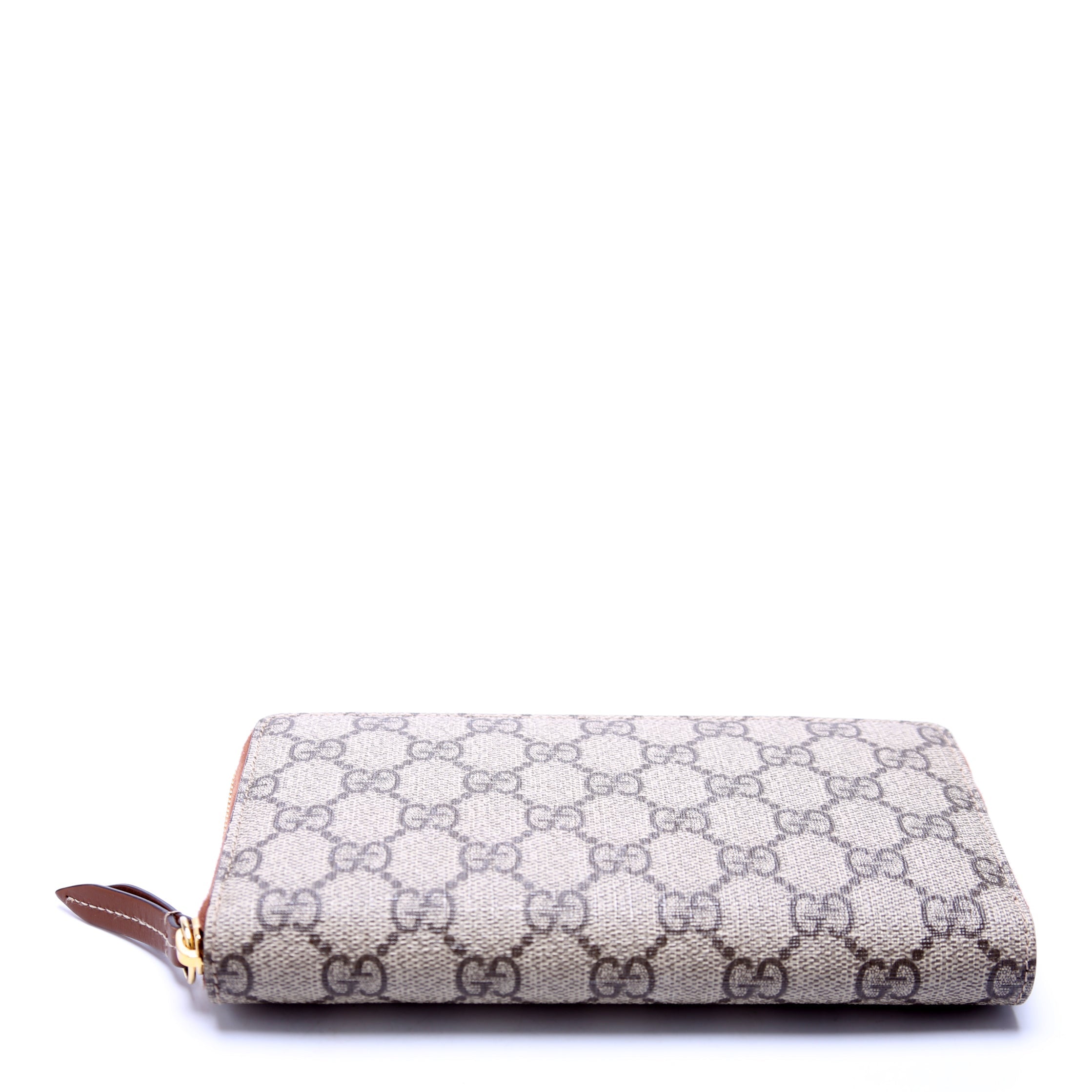 779786 GG Supreme Zip Around Wallet Brown