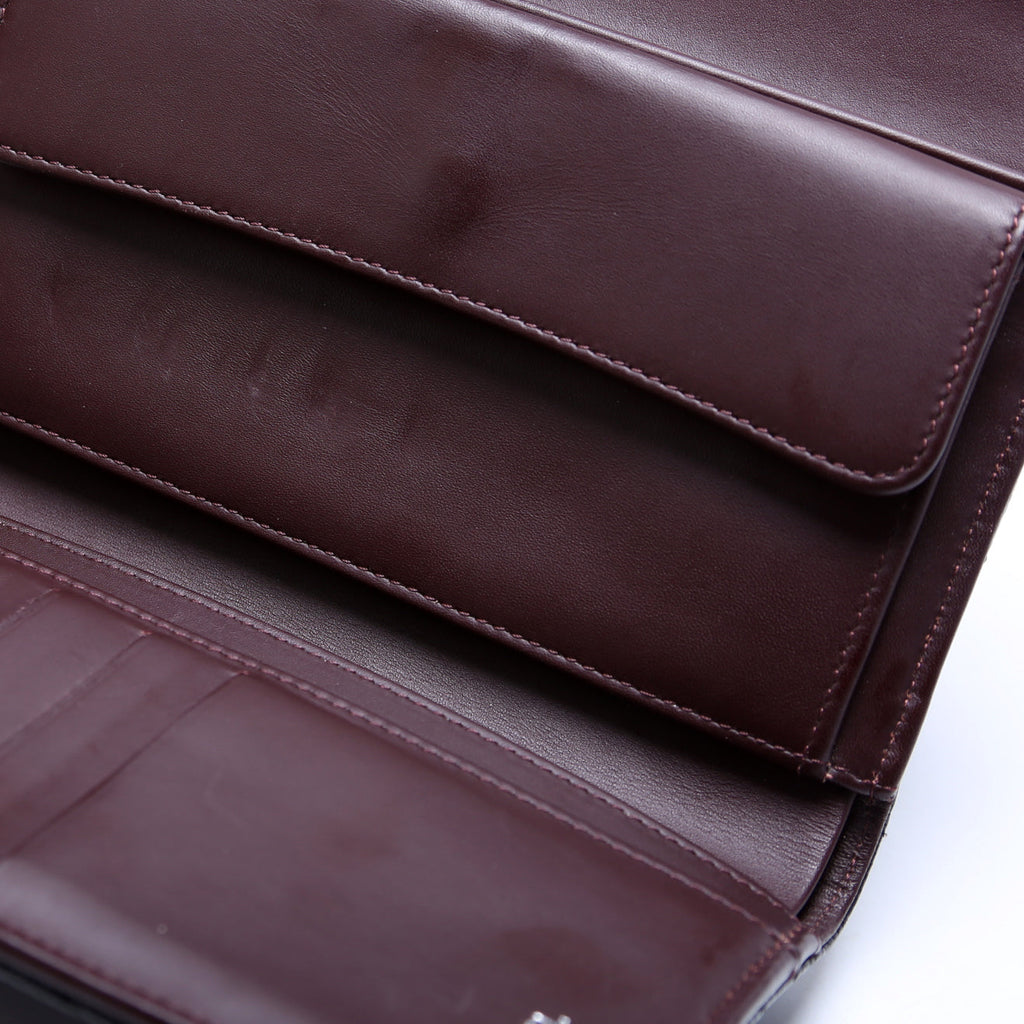 Classic Flap Wallet Long Caviar Black