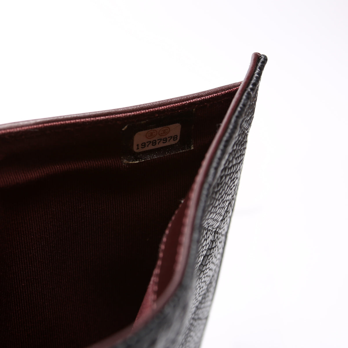 Classic Flap Wallet Long Caviar Black