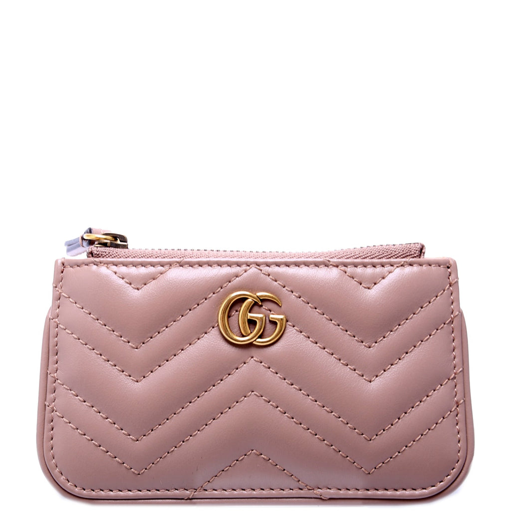 671773 GG Marmont Key Pouch Tan