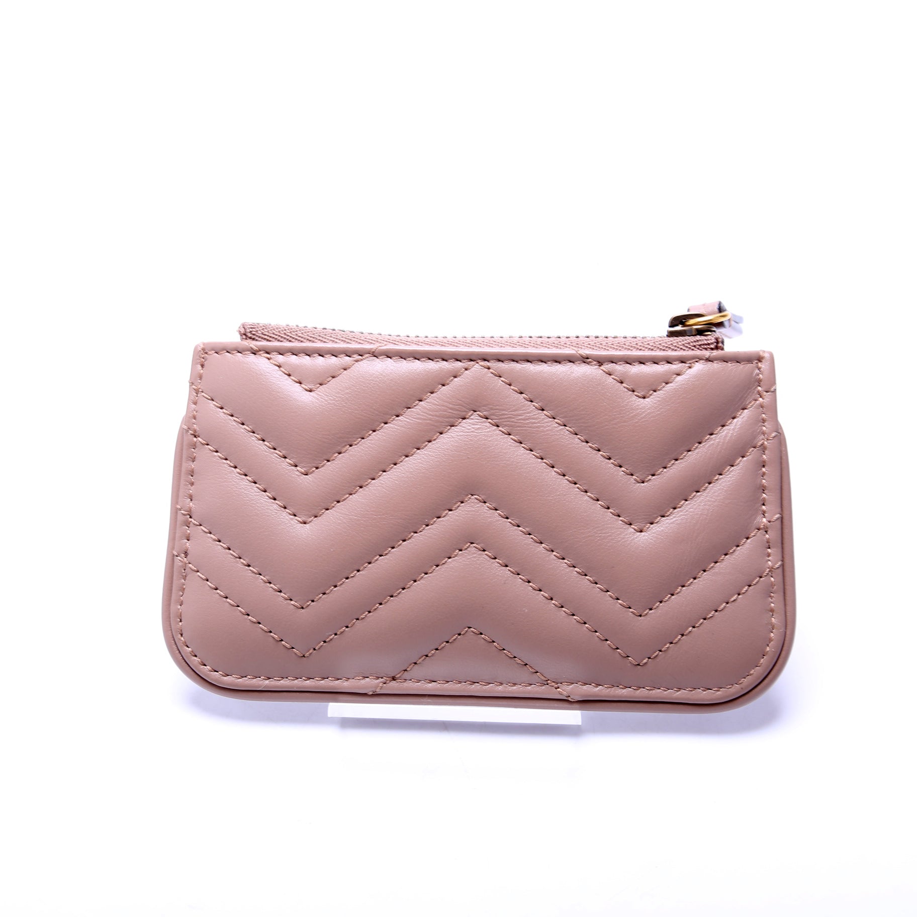 671773 GG Marmont Key Pouch Tan