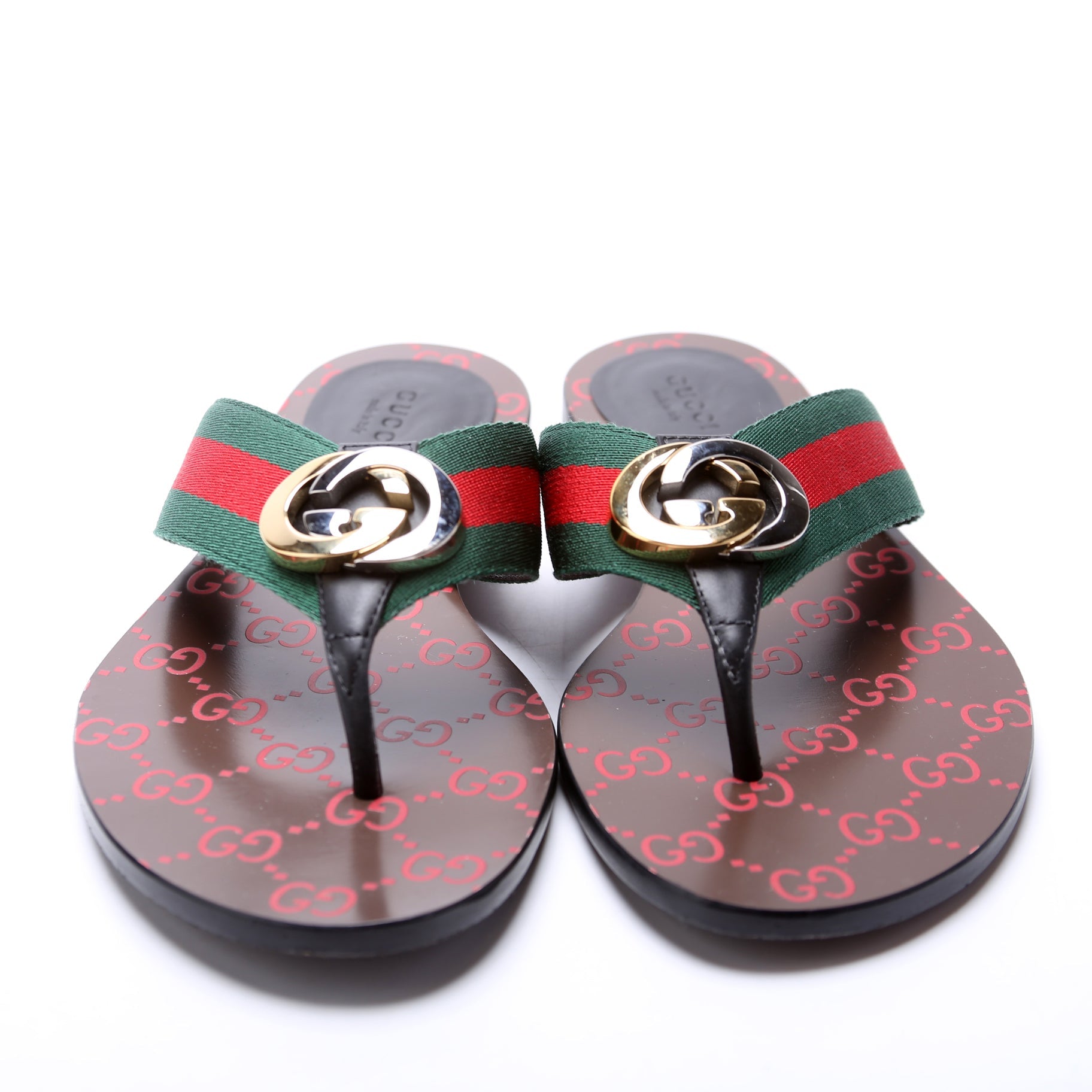 GG Web Strap Flip Flops Size 38.5