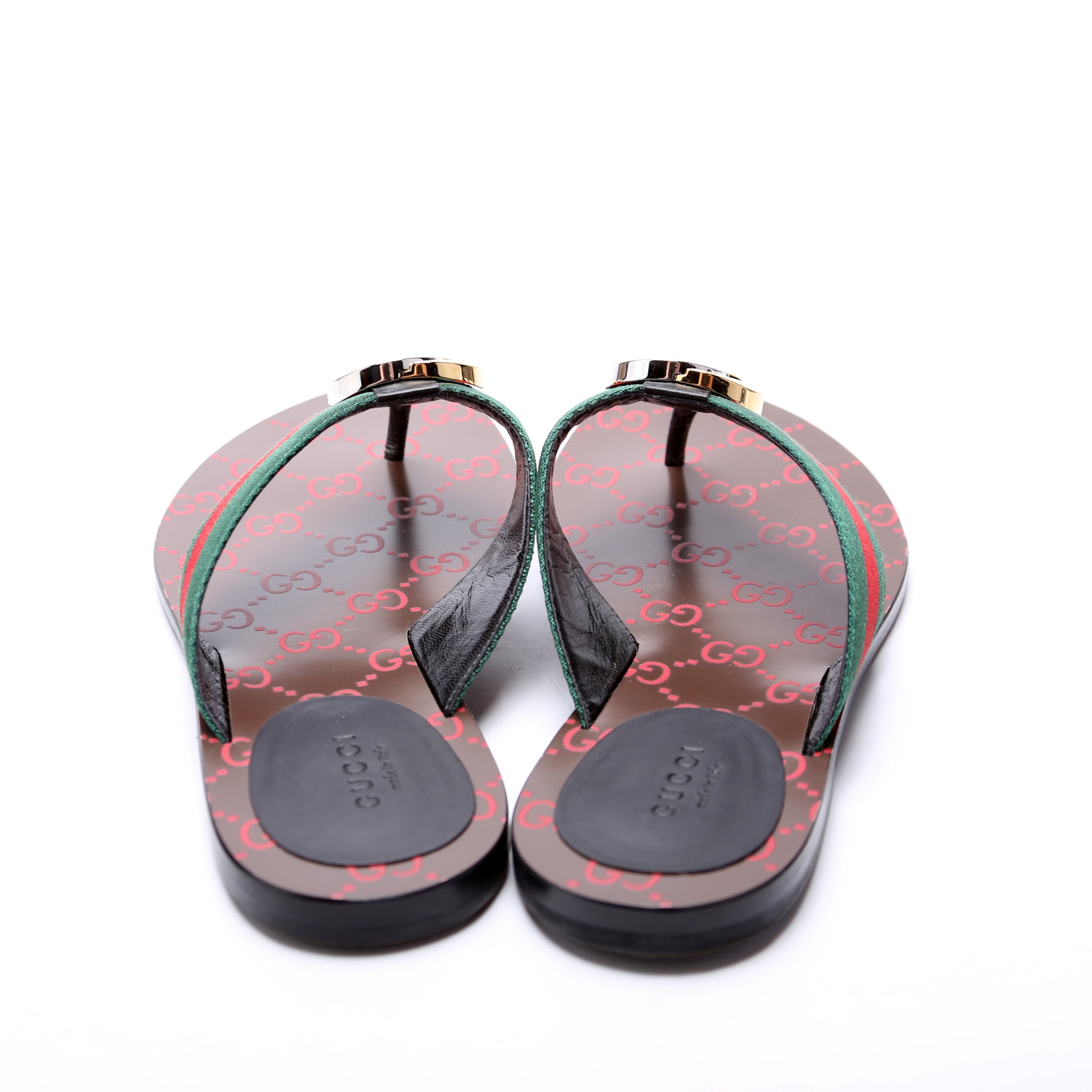 GG Web Strap Flip Flops Size 38.5